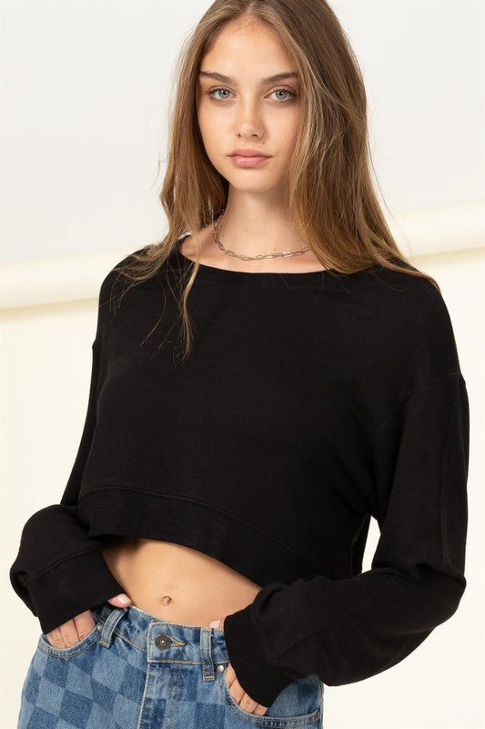 American apparel 2024 cropped sweatshirt